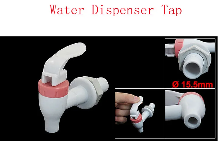 

Replacement Push Type Cooler Drink Spigots Tap White Red for Midea Water Dispenser 6PCS