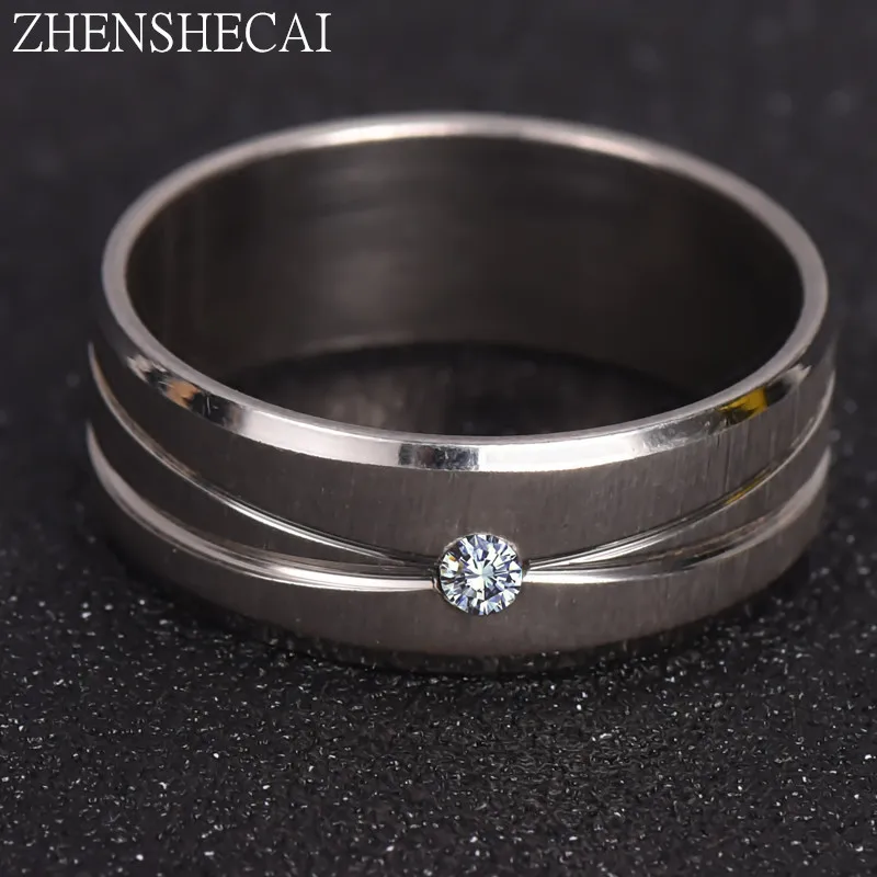 316L Stainless Steel Rings Smooth Simple Wedding Couples Rings for women man Gift high quality ring jewelry for engagement A35