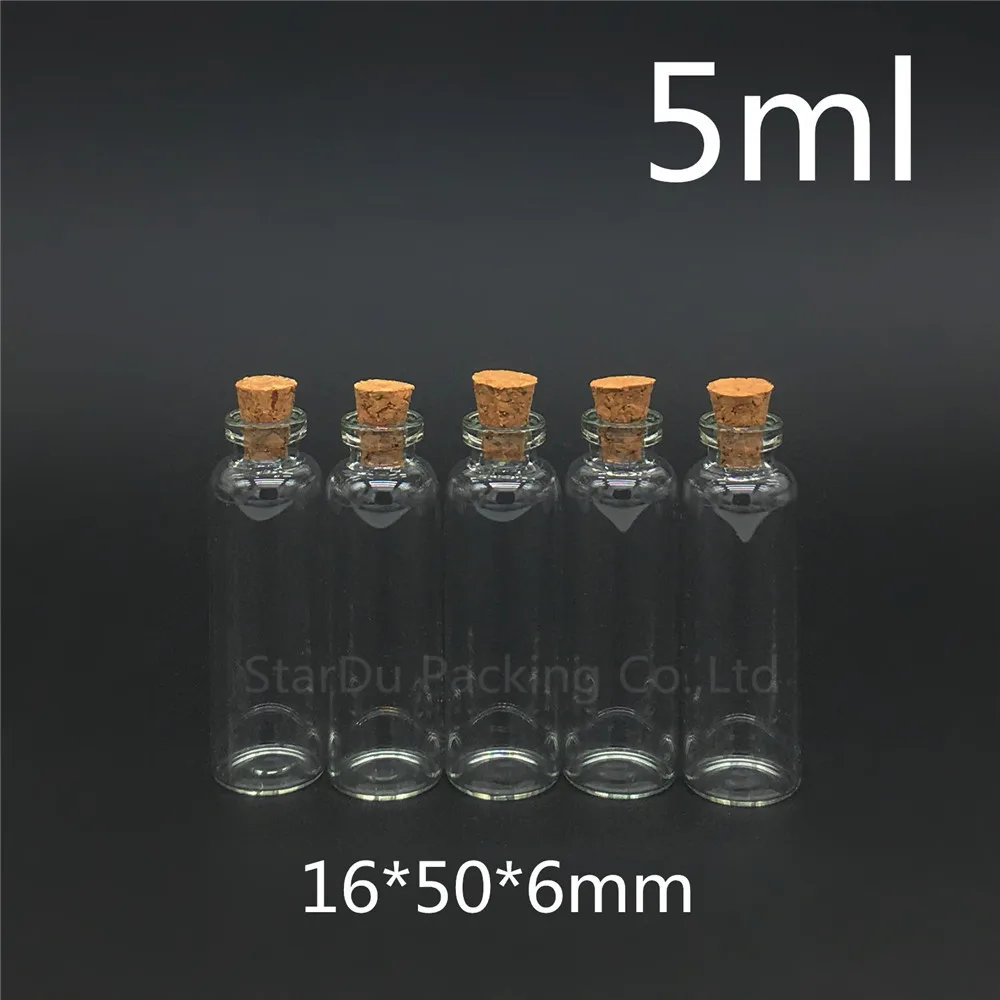 

Free Shipping 500pcs/lot Diameter 16mm Wishing Glass Bottle With Cork ,5ml High-quality Glass Vials Display Bottle Wholesale