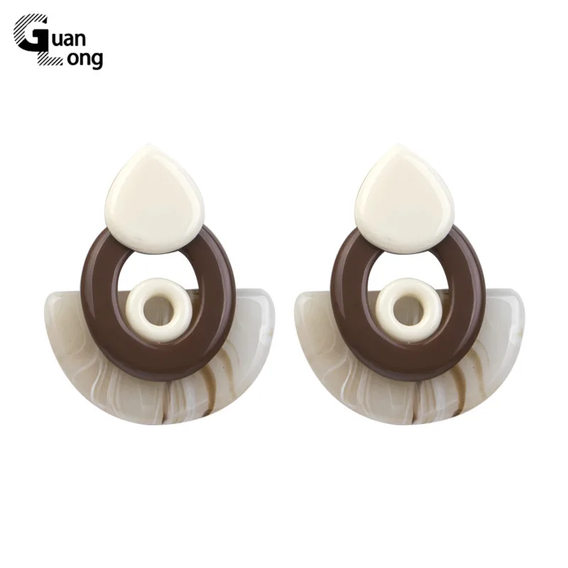 

Long Acrylic Resin Fashion Dangling Drop Big Earrings Women Large Geometric Water Drop Dangle Earring for Girls Classic Jewelry