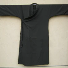 Унисекс Лето и весна даосский костюм костюмы Taoism Одежда Кунг-фу халат униформа Одежда для сцены robesclothes черный