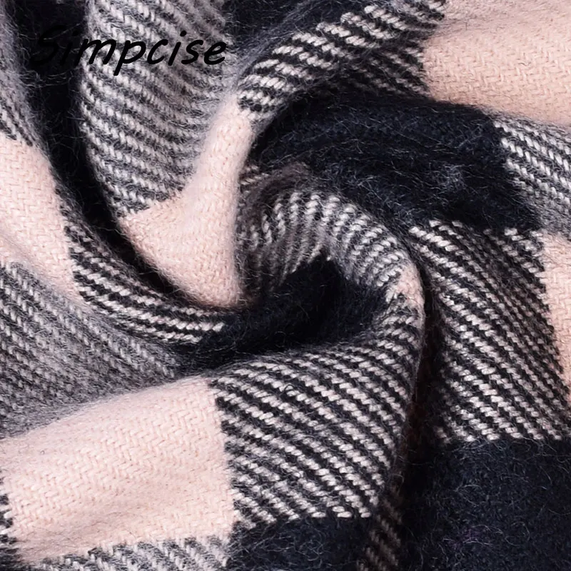 mens knit scarf Winter soft warm man scarf fashion Unisex scarfs classical tartan scarf warm cashmere scarves A3A17528 men's scarves & shawls