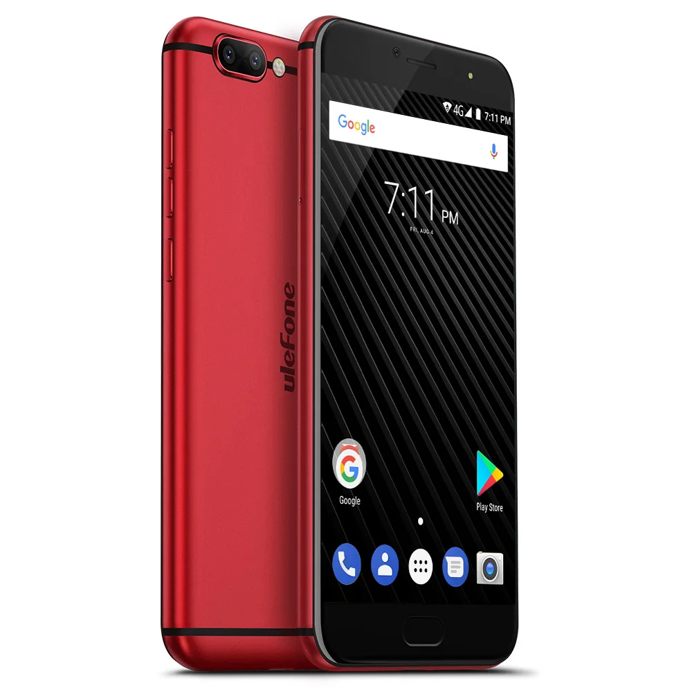 Ulefone T1 Двойная Камера 16MP+5MP Мобильный телефон 5.5 дюймов FHD helio P25 Octa core android 7.0 6 ГБ 64