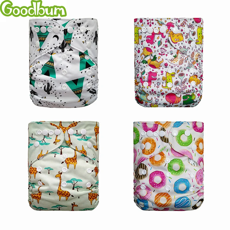 

Goodbum Reusable Nappies The New Design And Color Printing Cloth Diaper Leak Proof Washable Newborn Baby Potty Training Pants