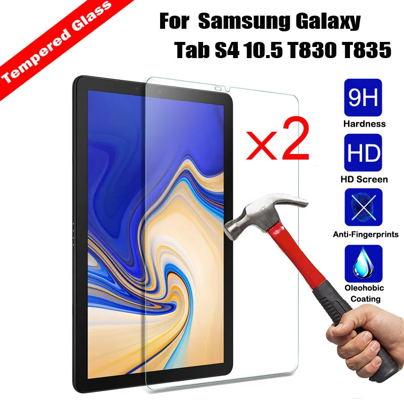 Новый твердое закаленное стекло 9h Tablet Экран протектор для Samsung Galaxy Tab S4 10,5 T830/T835 взрывозащищенный глянцевая пленка