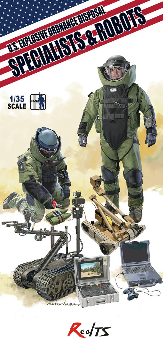 Meng Model 1/35 HS-003 U.S EXPLOSIVE ORDNANCE DISPOSAL SPECIALISTS & ROBOTS