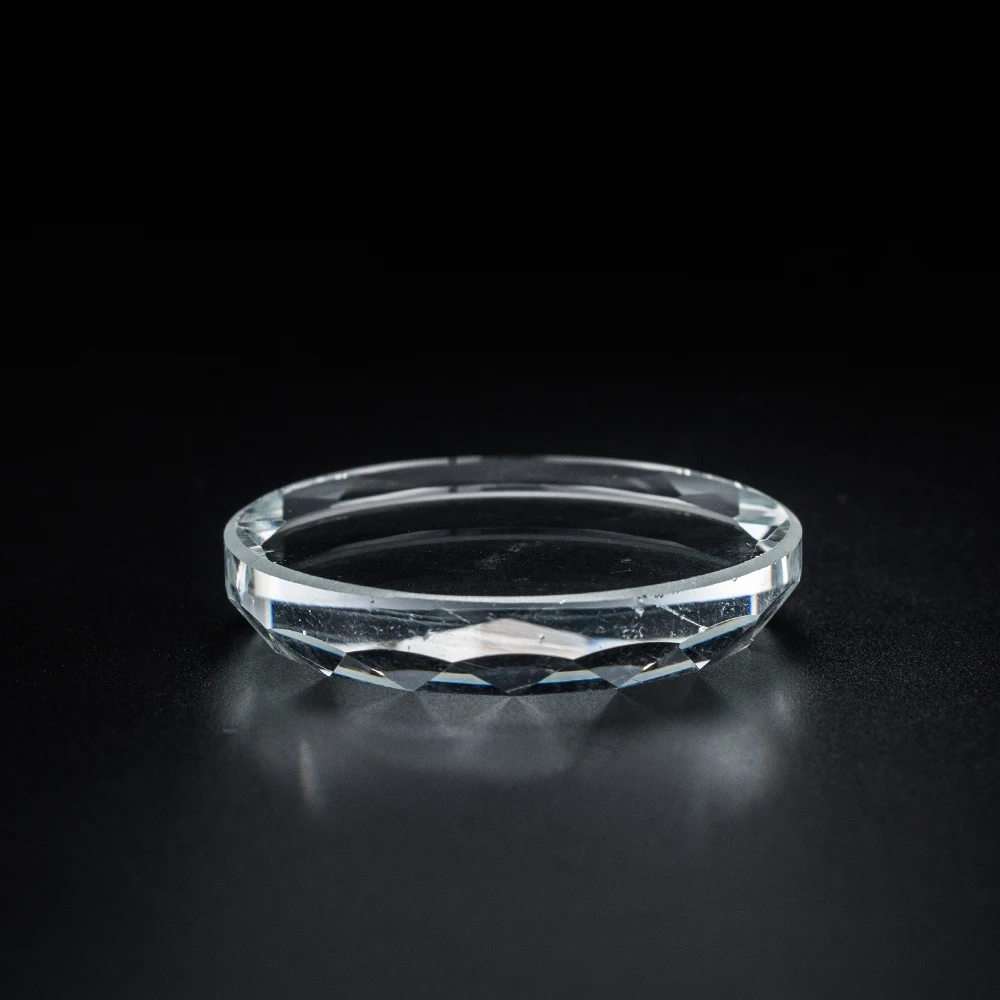 1Pcs Round Shape Crystal Glass Pad Eyelash Glue Holder Clear Eyelashes Extension Tool Reusable Women Practical Lash Holder EQ304