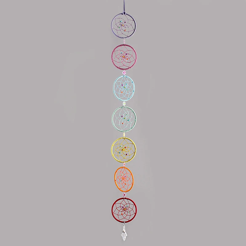 Seven tier Ловец снов color Dream cather ручной вязки подарок домашний Декор Подвеска для