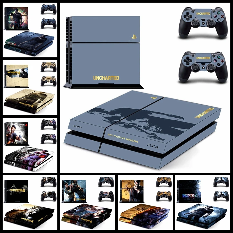 Виниловые неокрашенные наклейки с концами 4 А для консоли Playstation и PS4 2 контроллера