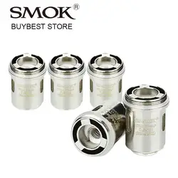 5 шт./лот SMOK шлем намотка клептона 0.4ohm/0.6ohm/0.85ohm Клэптон головка распылителя с долгим сроком службы для шлем танк и OSUB комплект