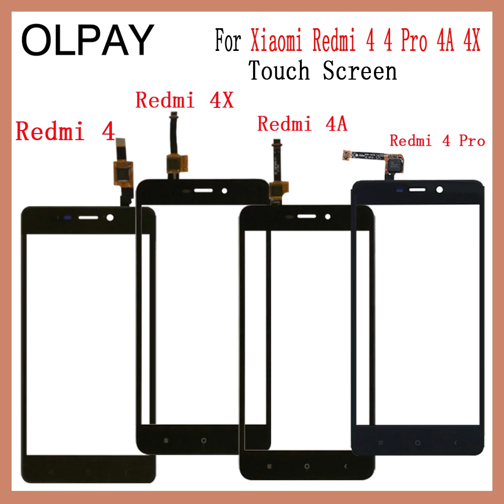 OLPAY 5 0 '颼% Новый оригинальный сенсорный экран для Xiaomi Redmi 4 Pro 4A 4X Стекло
