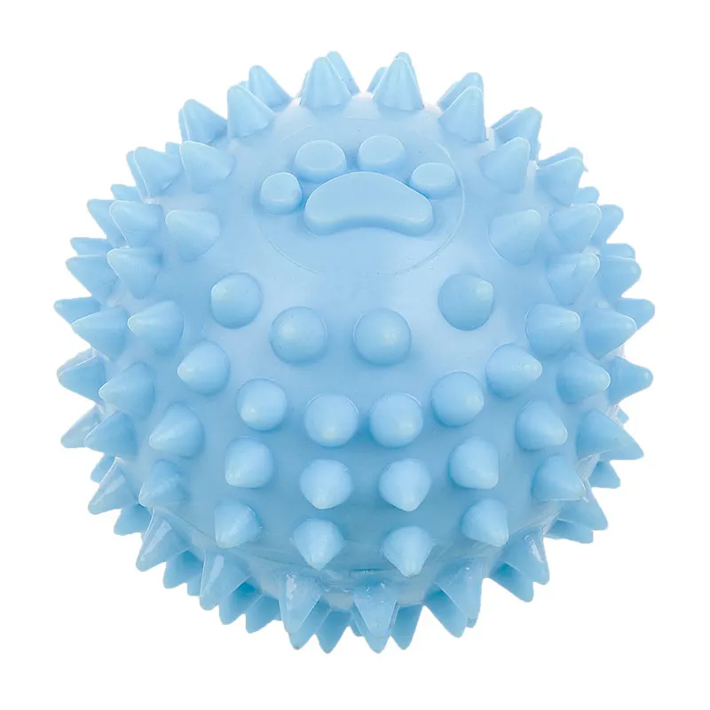 Hoopet игрушки для собак забавные интерактивные резиновые шарики для собак жевательные игрушки для собак чистка зубов мяч тренировочный продукт - Цвет: ball blue