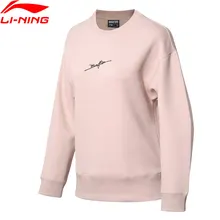Li-Ning женский баскетбольный свитер BAD FIVE, свободный крой, Комфортный пуловер с подкладкой, спортивный свитер для отдыха, толстовки AWDN806 WWW992