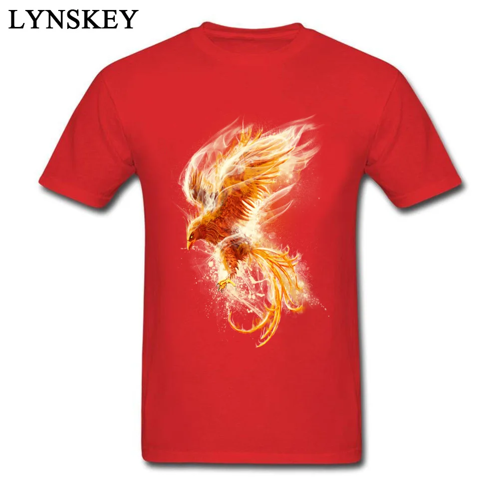 Round Collar All Cotton Men T Shirt Unique Short Sleeve Tops Shirt Family Gift Tee Shirt fenix red