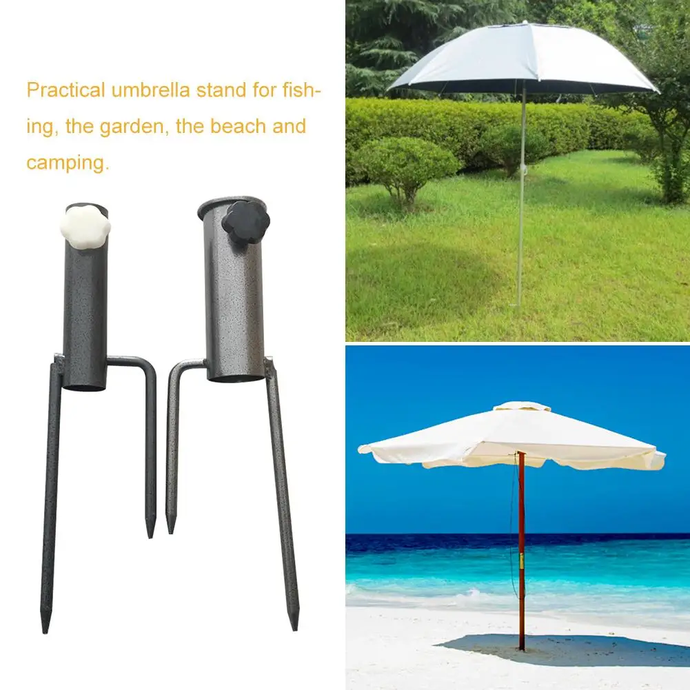 

Umbrella Stand Holder For Fishing Camping Beach Big Umbrella Stand The Garden Beach Portable Support New High-quality Steel 4