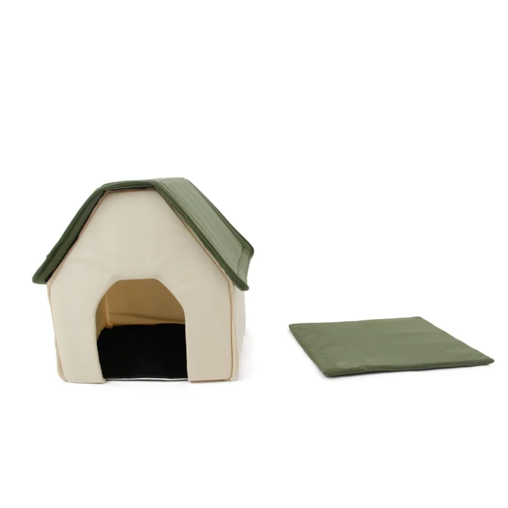 Красный зеленый домик для кошек мягкая кровать для собак съемный щенок питомник Cama Para Cachorro котенок домашняя кровать для домашних животных товары для животных место для сна