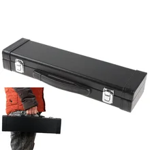 Портативный и легкий черный флейта Leahter коробка с ручкой для переноски