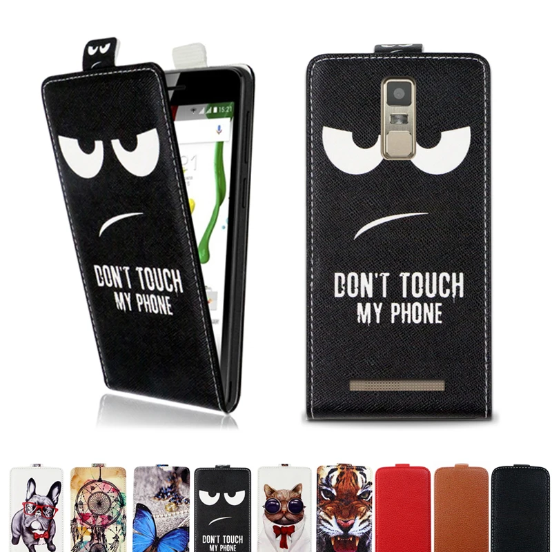 

Flip vertical cover bag up and down PU Leather Case for Prestigio Muze B5 case cover