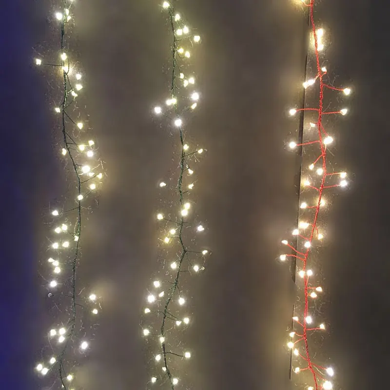 Новогодний светодиодный фейерверк-гирлянда, сказочные огни, рождественское уличное украшение, 1,6 м 120 светодиодный s праздничный свет