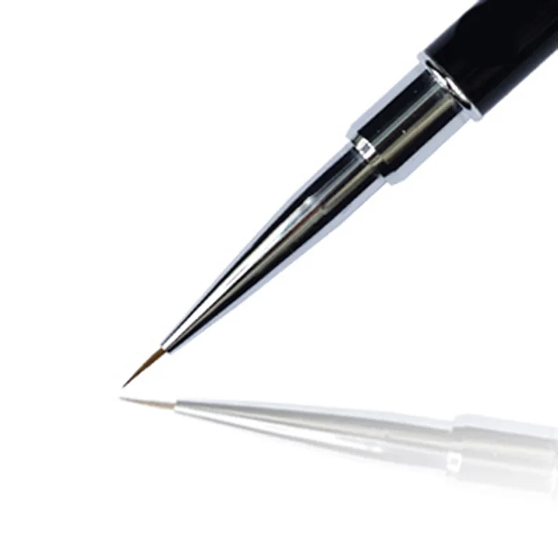 Кисти для рисования линии ногтей 3 шт черные цвета кристалл акриловый тонкий лайнер для рисования карандаш для маникюра, инструменты для УФ гелевое покрытие для ногтей