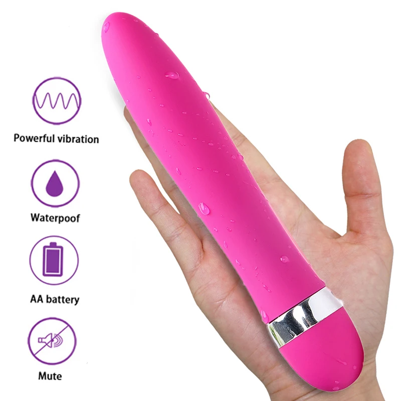 1pcs G Spot mute Frequency vibration Massager Adult Sex Toys Vagina Stimulator Waterproof safety silicone rod Vibrator