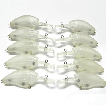 

Unpainted Crankbait Fishing Lure Body 9 cm 10 g Blank Crank Bait 10 Pieces/Lot