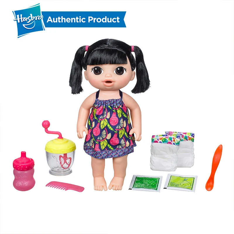 

Hasbro Baby Alive Food Sweet Spoonfuls Baby Supplement Kawaii Dress Lovely Girl Doll Toys Soft Humanoid Dolls Asian Version