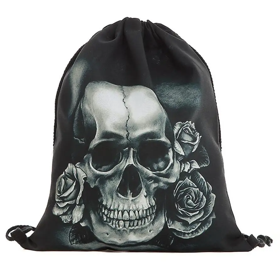 skull beach bag