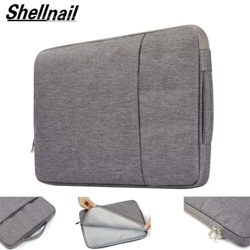

Shellnail For Macbook 11 12 13 15 inch, Nylon Laptop Bag Sleeve Pouch for Apple Mac book Air Pro Retina 13.3 15.4 Touch Bar
