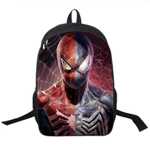 Школьный рюкзак с изображением Человека-паука, мужской женский рюкзак для подростков, для мальчиков и девочек, школьный рюкзак с изображением паука, симбиота, яда, с защитой от яда, с разрезом