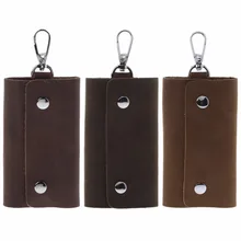 THINKTHENDO, унисекс, портативный брелок, сумка, кошелек, чехол для карт, кошелек, брелок, держатель для ключей, первый слой кожи