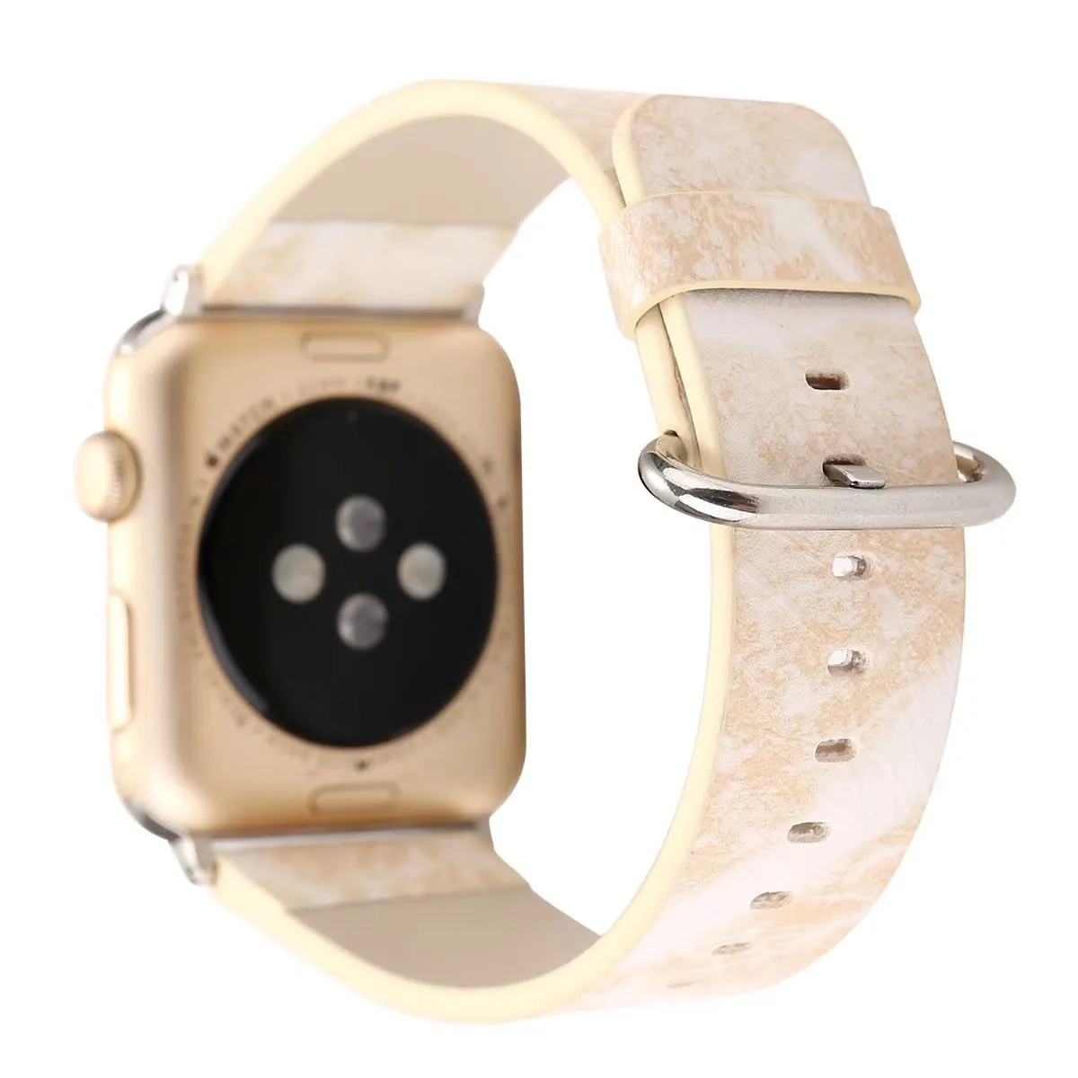 Ремешок из искусственной кожи для Apple Watch Series 5 4 3 2 1 стильный браслет в полоску под