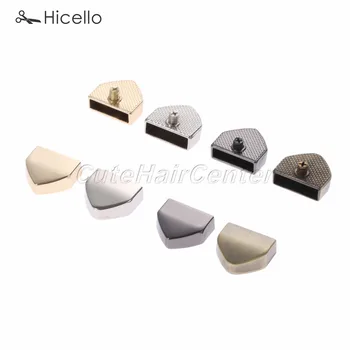 

5pcs Metal Zipper Clip End Decoration Screws Bag Handbag DIY Clasp Strap Tail Handmade Hardware Gold Silver Black Bronze Hicello