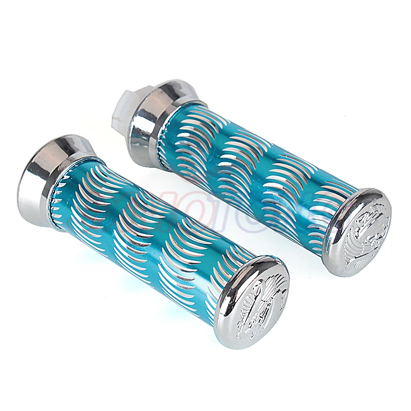 3 color Universal Rubber aluminum motorcycle handlebar grips scooter