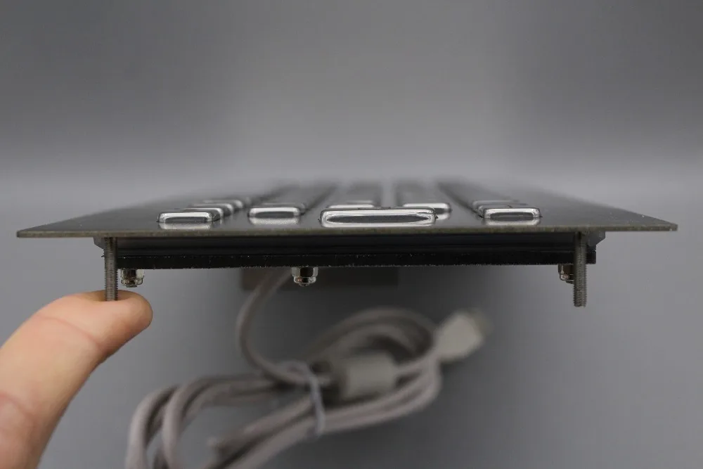 IP65 металлическая прочная клавиатура для киоска с 65 клавишами антивандальная