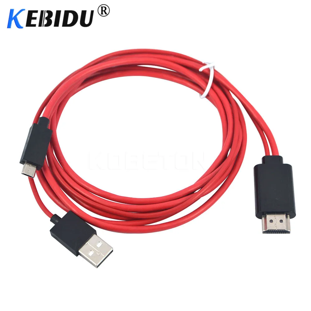 

Kebidu Micro HDMI to HDMI Male to Female HDMI Adapter Micro HDMI Converter 1080P Convertor for tablet pc tv mobile phone