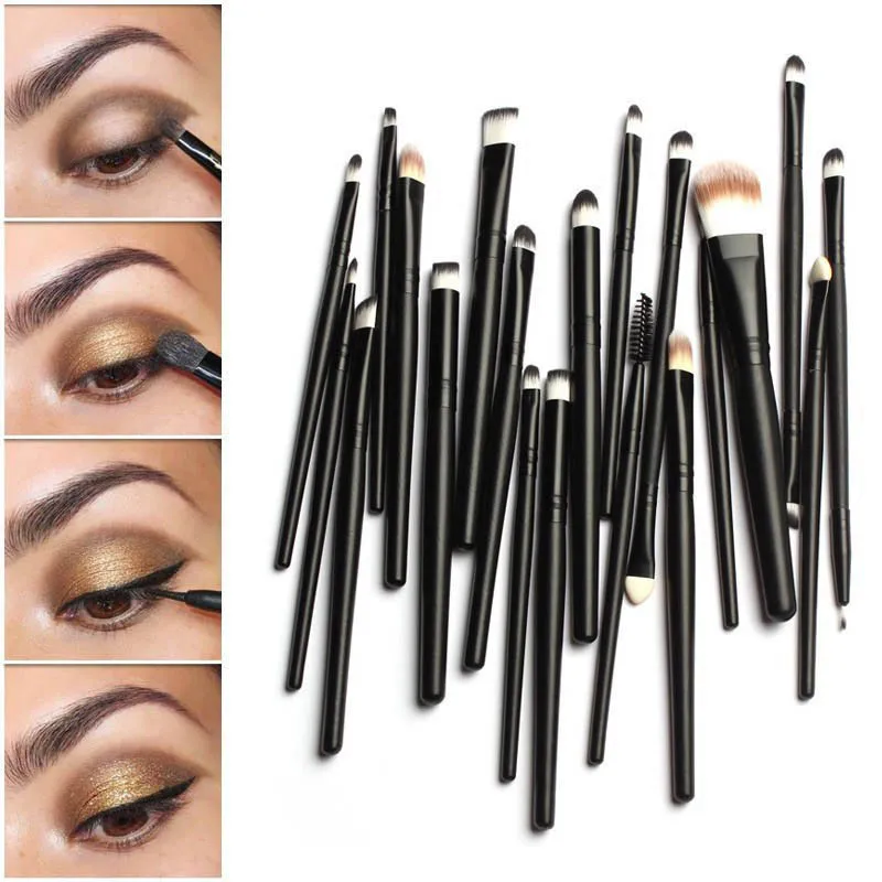 

20PCS Makeup Brush Set professional Dotting Cosmetic Tools Shadow Pen Eyeliner Brush set for beauty make up pinceis de maquiagem