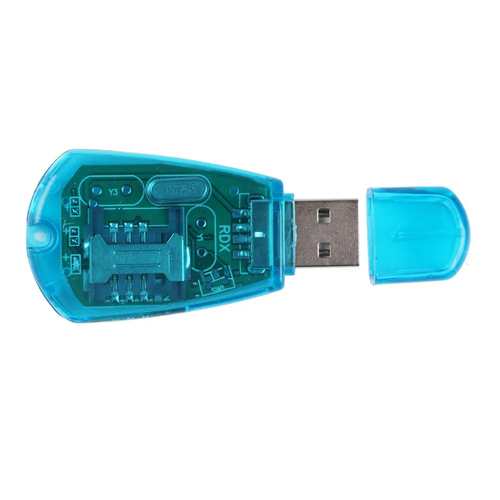 Мобильный телефон Стандартный USB sim-карта ридер копия/Cloner/Писатель/резервный комплект SIM карта ридер GSM CDMA SMS резервное копирование с CD диск