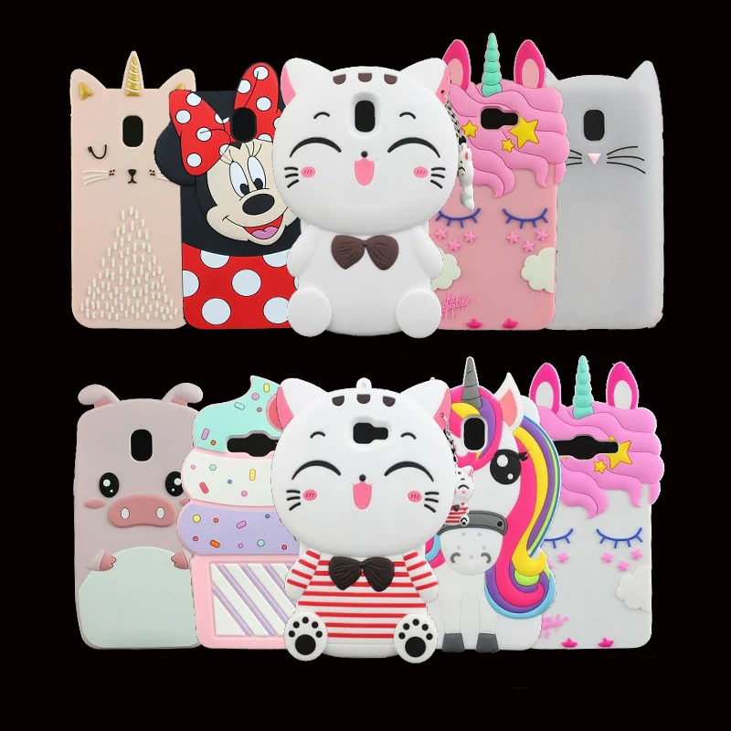 

Cute 3D Silicon Unicorn Cartoon Soft Cover Case for Samsung Galaxy J3 J5 J7 G530 J2 Prime J510 J710 2016 J530 J730 2017 Fundas