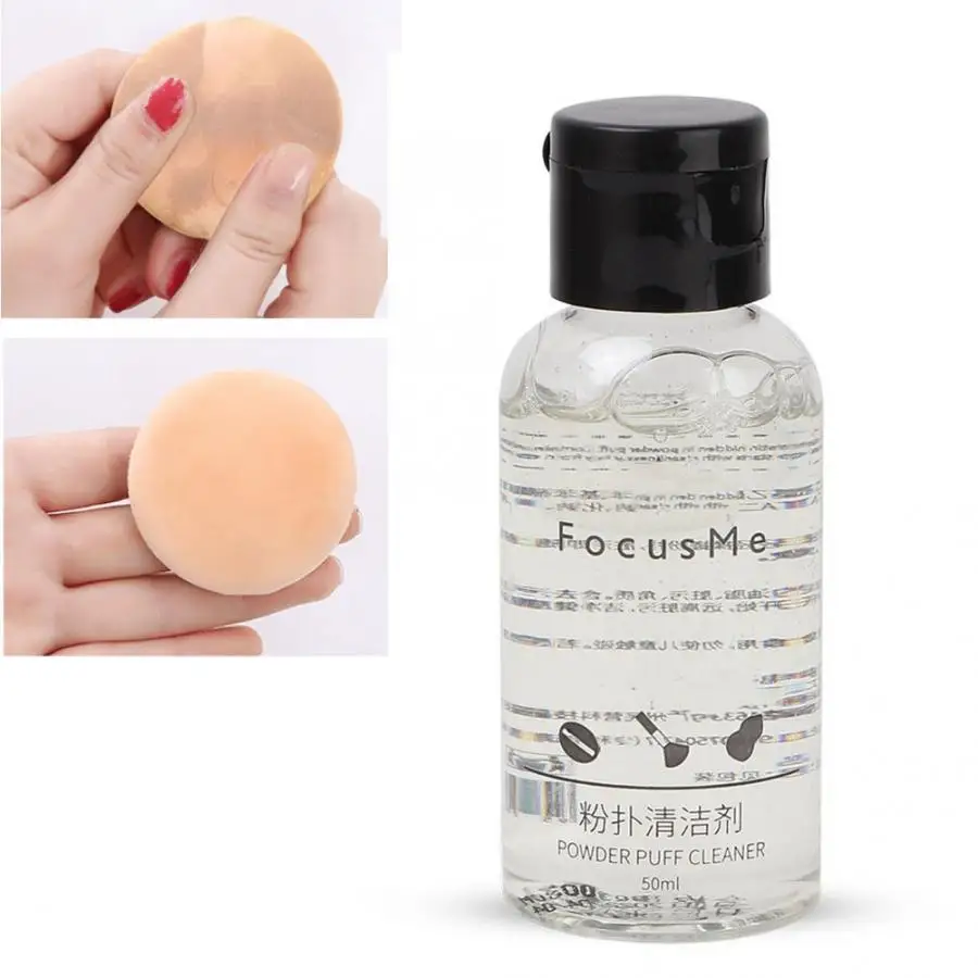 

Cosmetic Puff Makeup Powder Puff Cleanser Cosmetic Sponge Egg Makeup Brush Cleaning Liquid 50ml Cosmetic Powder Puff