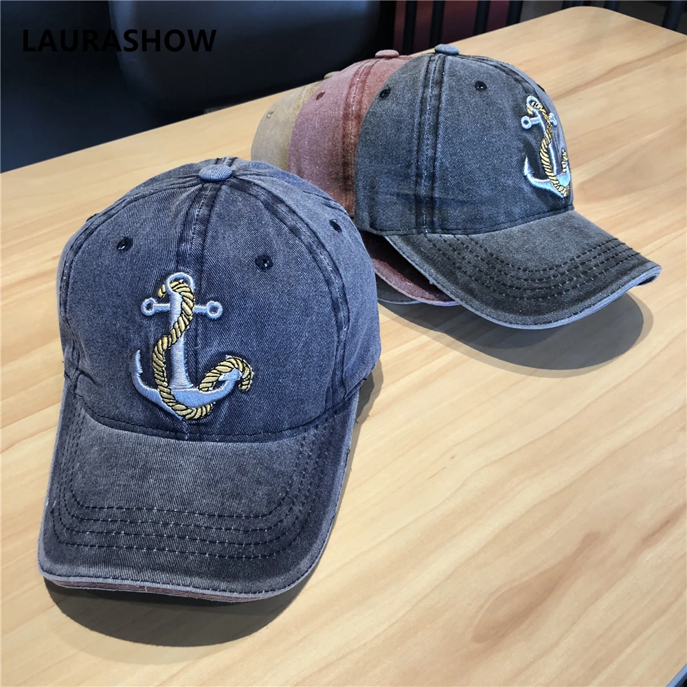 LAURASHOW Baseball Cap Men Solid Color Cotton Casquette Baseball