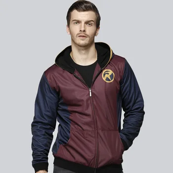 

2018 DC Comics Robin Hoodie Winter Thicken Printing Hooded Jacket Venom Streetwear Unisex Casual Sweatshirt Zipper Dropshipping