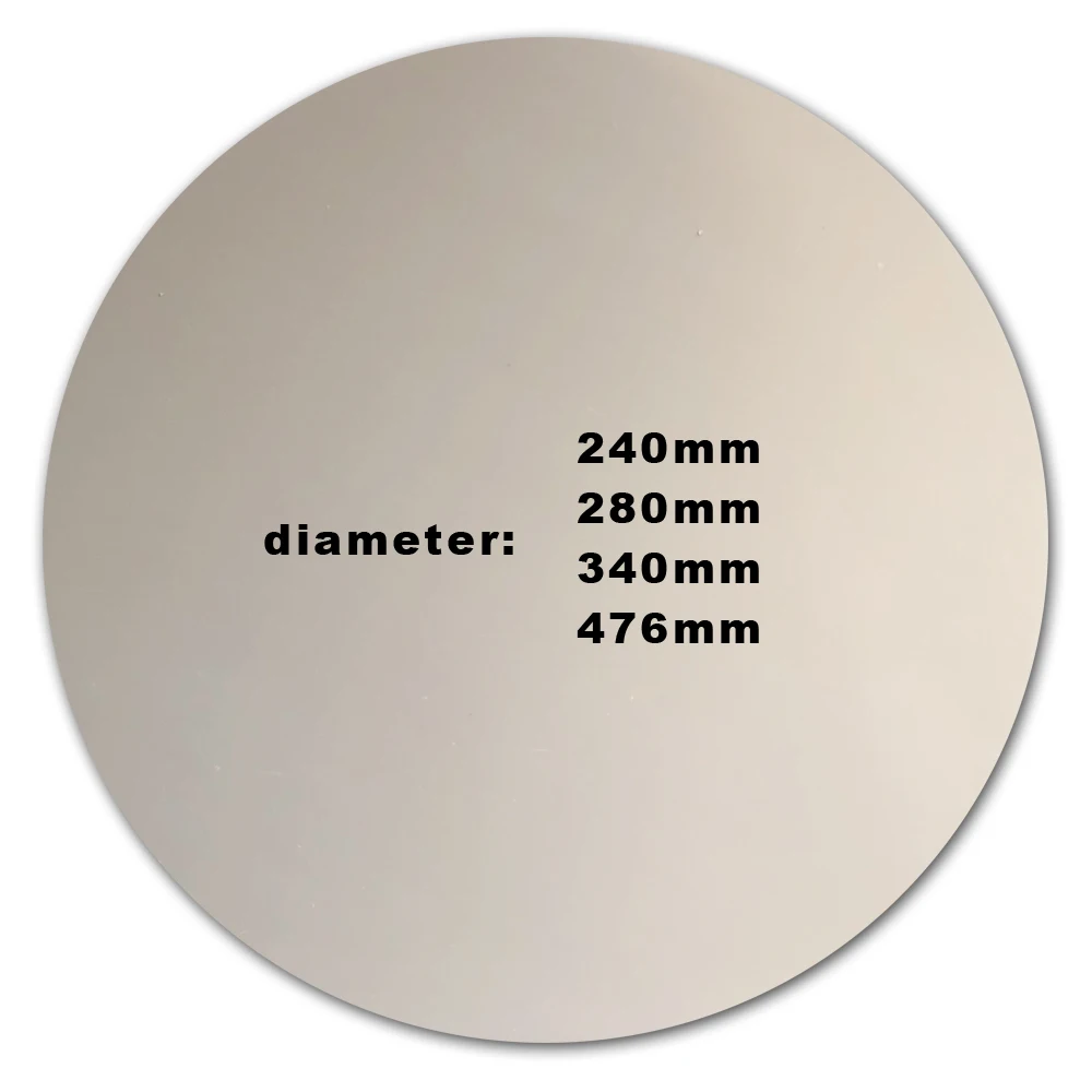 

FLEXBED 3D Printer PEI Build Surface Round Dia 240/280/340/476mm 1mm thickness with Protective Film for 3D Printer Heated Bed