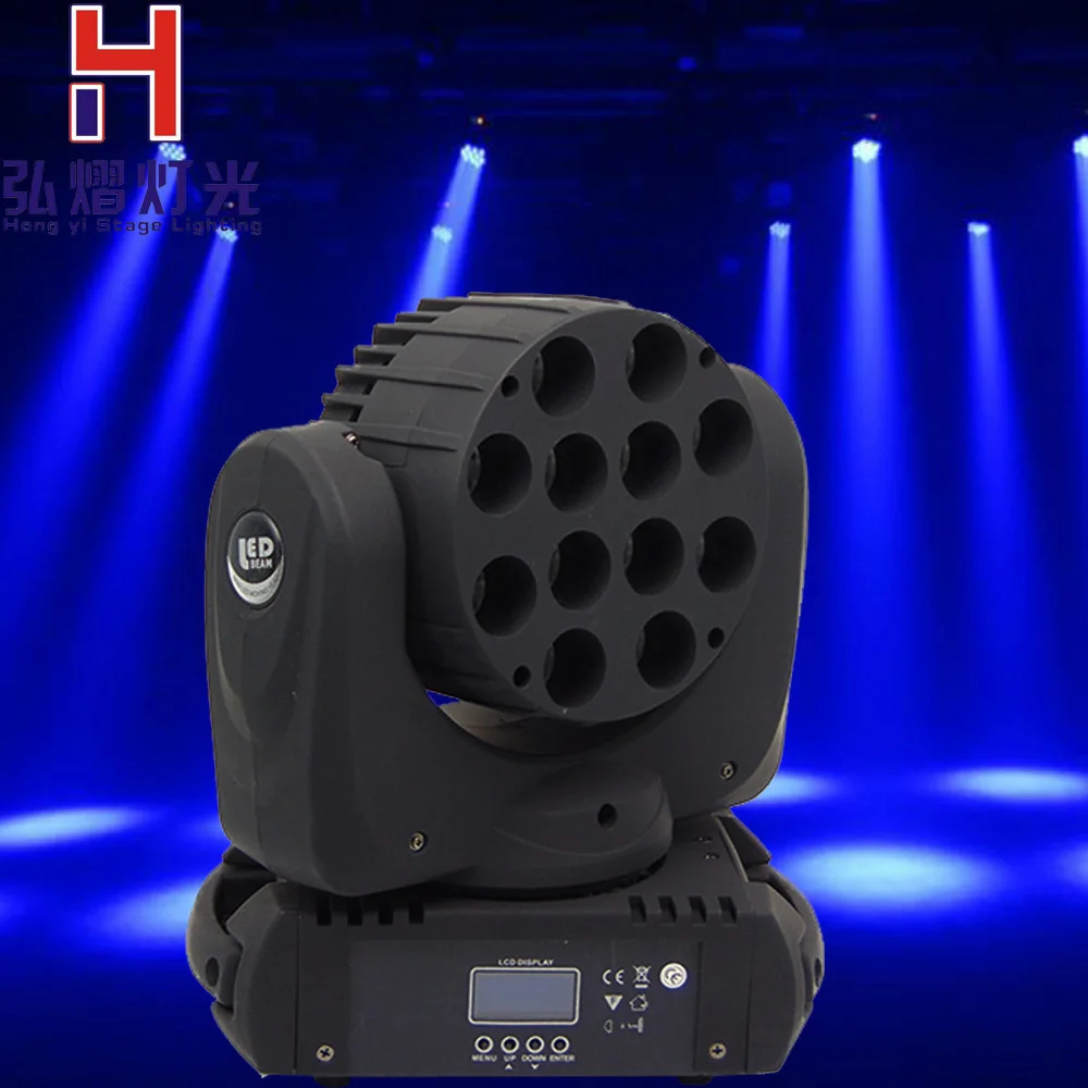 

12*12w Moving Head Wash Led Music Sound Light Stage Home Christmas Party lumiere Show Disco Dj Dmx Lamp Rgbw 4in1 LED