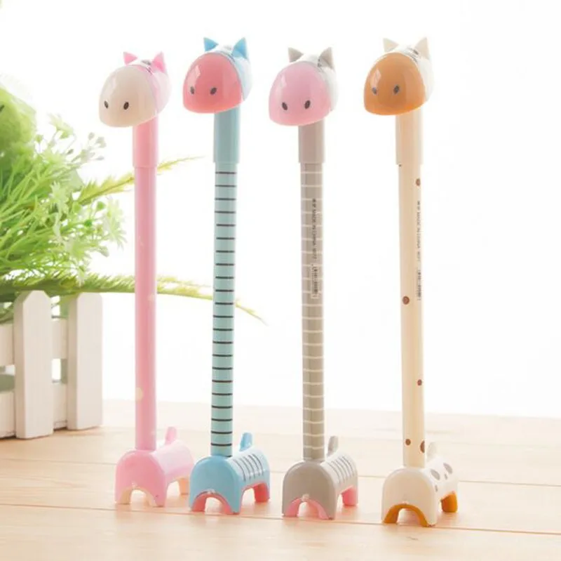 Donkey Esferográfica Canetas Caneta Criativa Papelaria Estéreo Forma Torre Adorável Bonito Estilo Frete Grátis Hipopótamo 10 Pçs 7 Canetas esferográficas