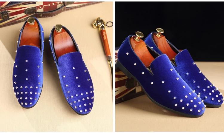 Men's Casual Shoes' Shoes Mens Spring Autumn Slip-On Big Size Men Shoes 2018 Men Mens Loafers Rivet Large Size 46 47 48 Socks  (6)