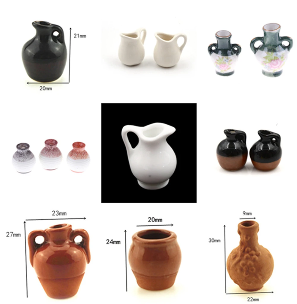 miniature ceramic toys