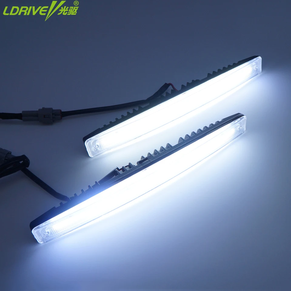 2Pc/lot Car DRL 9LED Daytime Running Light Fog lamp Waterproof LED DRL