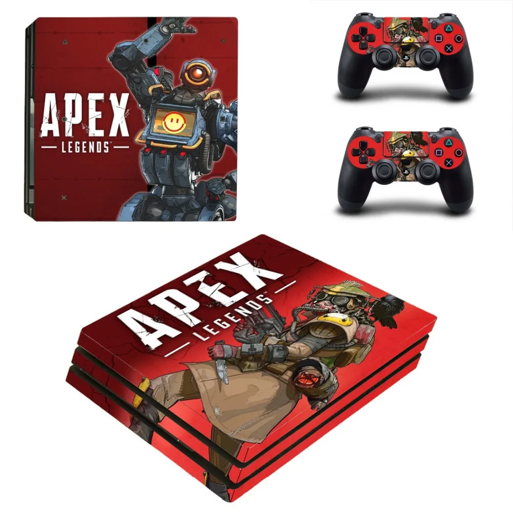 

PS4 Pro Skin Sticker Apex legends Vinyl Decal Cover For Sony Playstation 4 Pro Console and Two Controllers