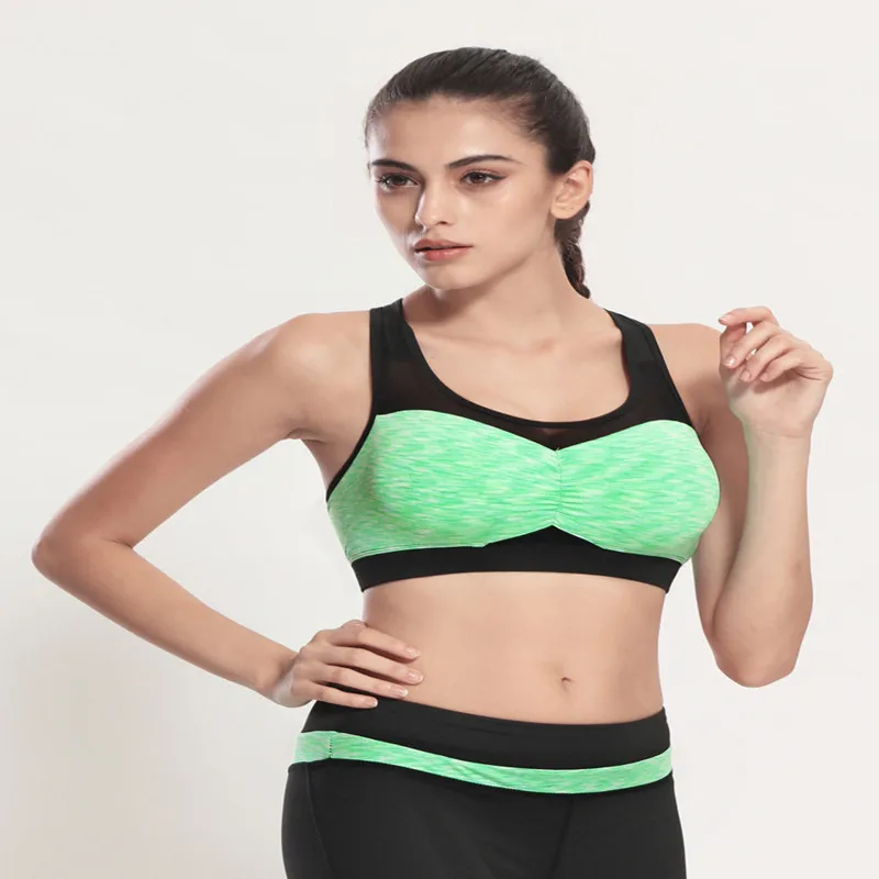 Women s Sports Mesh Bra Sexy Yoga vest for Gym Running font b Fitness b font